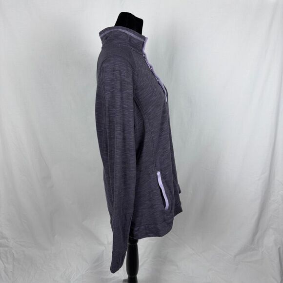 Avalanche Purple Snap Neck Pullover Sweatshirt - Women’s XL - Picture 3 of 9